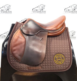 Used Butet C 17.5" Seat 2.25 Flap Standard Tree Gold Saddle Consignment #790