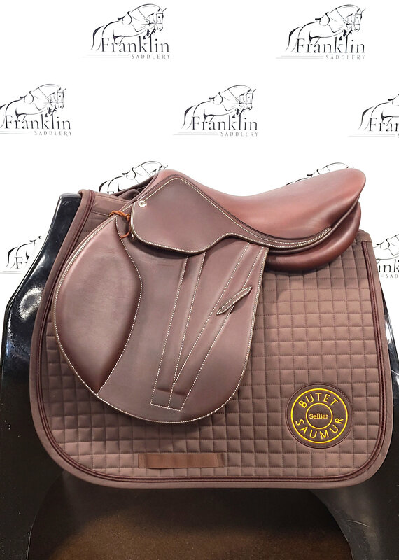 Butet Butet Premium Integrated L 16.5" Seat 2.25 Flap Standard Tree Gold Saddle