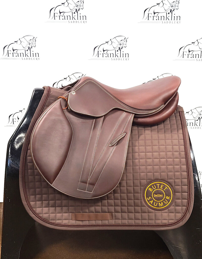Butet Butet Premium Integrated L 16.5" Seat 2.25 Flap Standard Tree Gold Saddle