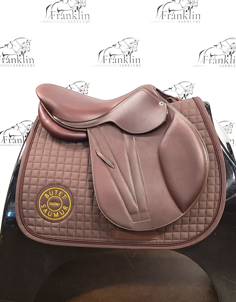 Butet Butet Premium Integrated L 16.5" Seat 2.25 Flap Standard Tree Gold Saddle