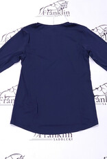 Ovation Ovation Ladies Bib Front Long Sleeve Show Shirt Navy/White