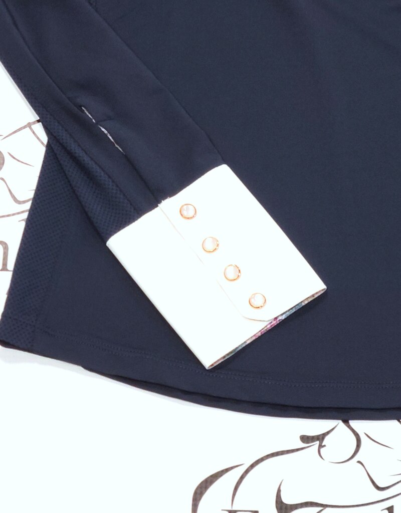Chestnut Bay Chestnut Bay Caliente Liberty Long Sleeve Show Shirt Navy