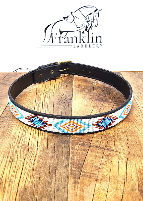 The Kenyan Collection The Kenyan Collection Beth Beaded Belt Aztec Wide