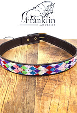 The Kenyan Collection The Kenyan Collection Posey Argyle Beaded Belt 34"