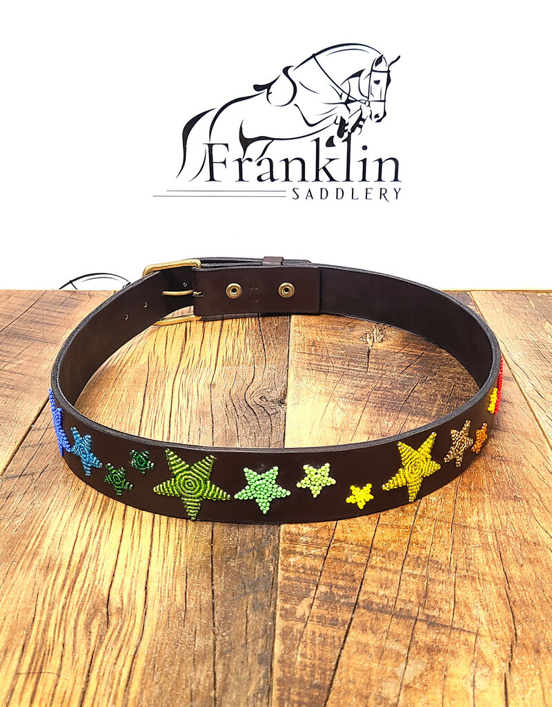 The Kenyan Collection The Kenyan Collection Posey Stars Beaded Belt 32"