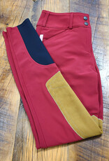 The Tailored Sportsman The Tailored Sportsman Ladies TechLight LR FZ Clarino Bootsock Breech Oxblood/Tan