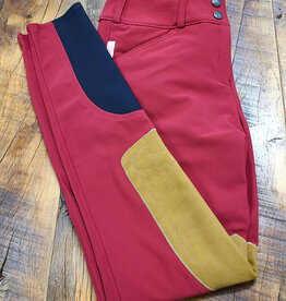 The Tailored Sportsman The Tailored Sportsman Ladies TechLight LR FZ Clarino Bootsock Breech Oxblood/Tan