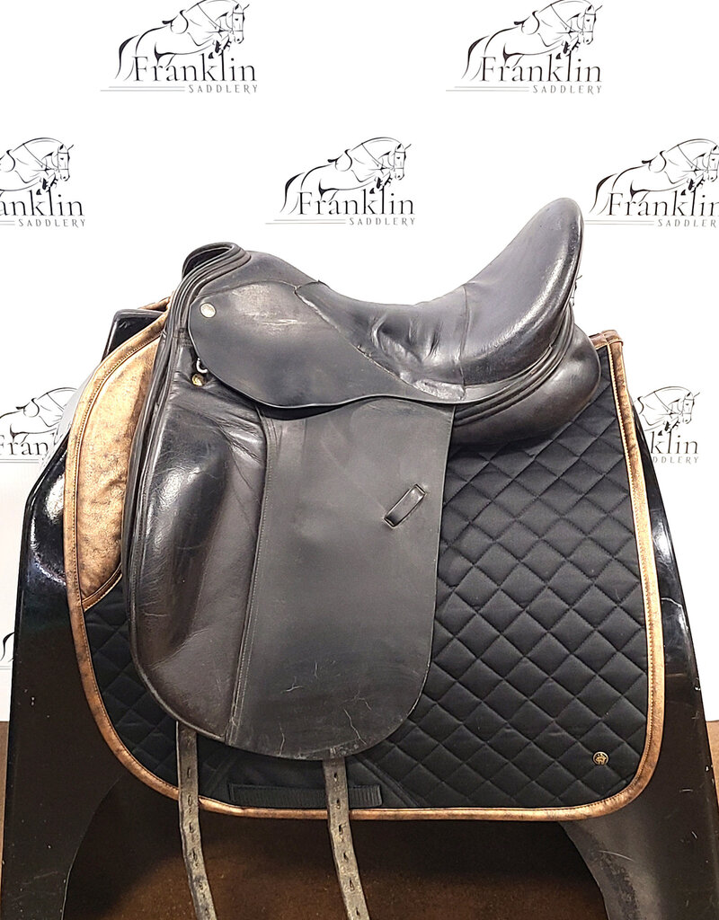 Frank Baines Omni Dressage Saddle 17" Seat Consignment #804