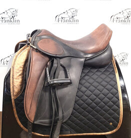 Custom J. Hulsebos Dressage Saddle 17.5" Seat Consignment #805