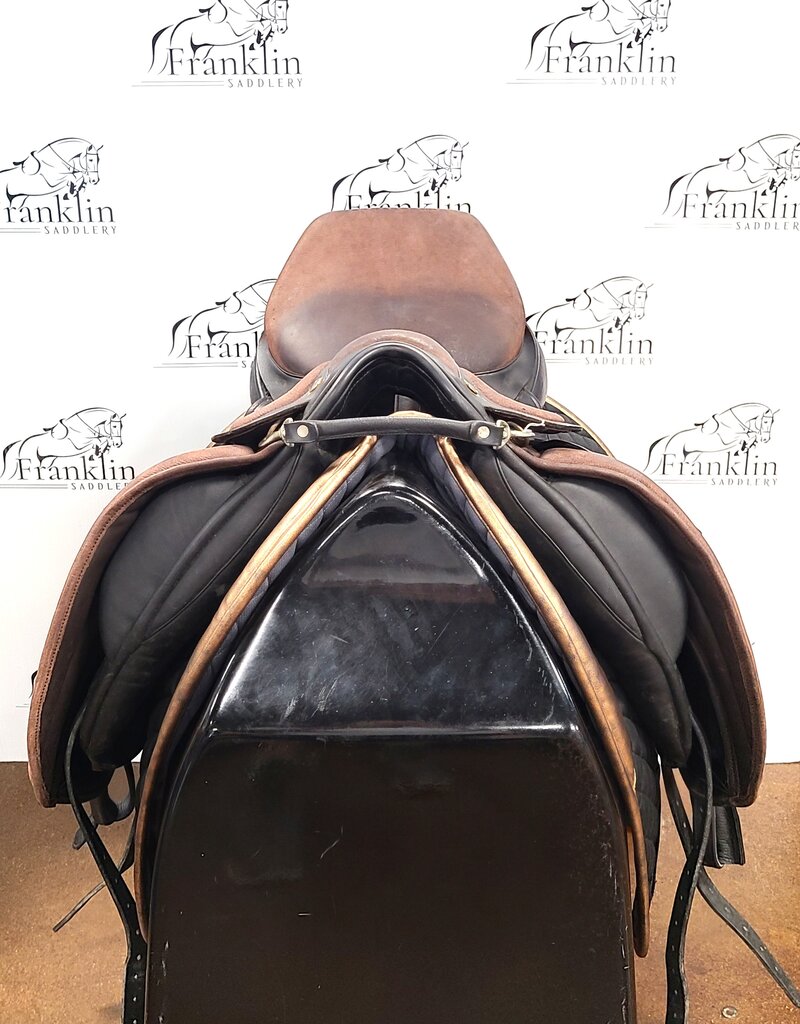 Custom J. Hulsebos Dressage Saddle 17.5" Seat Consignment #805