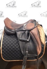 Custom J. Hulsebos Dressage Saddle 17.5" Seat Consignment #805