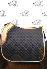 Sixteen Cypress Sixteen Cypress Dressage Pad Black and Gold Leaf Full