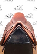 Butet Used Butet Premium Integrated M 17.5" Seat 2 Flap Wide Tree DTF Gold Saddle Consignment #661