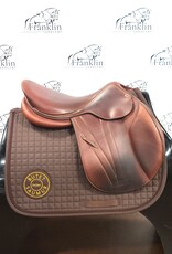 Butet Used Butet Premium Integrated M 17.5" Seat 2 Flap Wide Tree DTF Gold Saddle Consignment #661