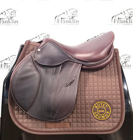 Butet Used Butet Premium M 17.5" Seat 2.5 Flap Extra Wide Tree D+TF Panel Cachou Saddle Consignment #639
