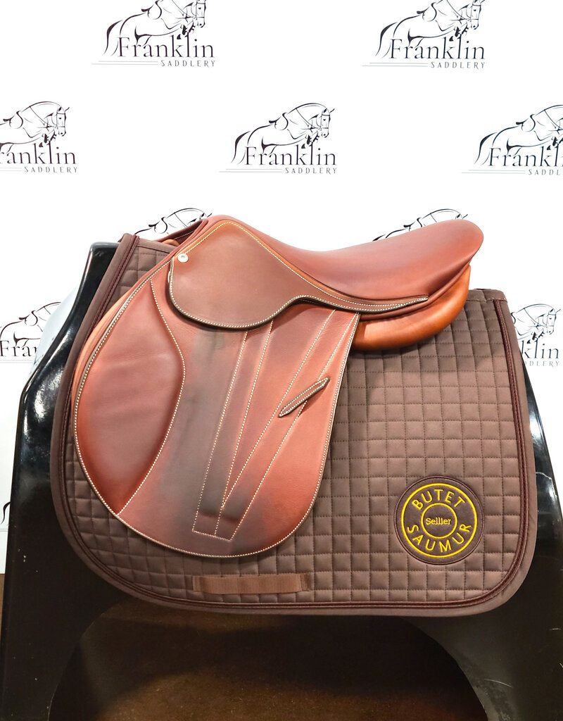 Butet Butet Premium P 16" Seat 2 Flap Standard Tree Gold Saddle