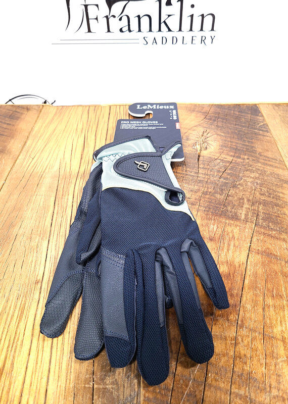 LeMieux LeMieux Pro Mesh Glove Navy/Aqua
