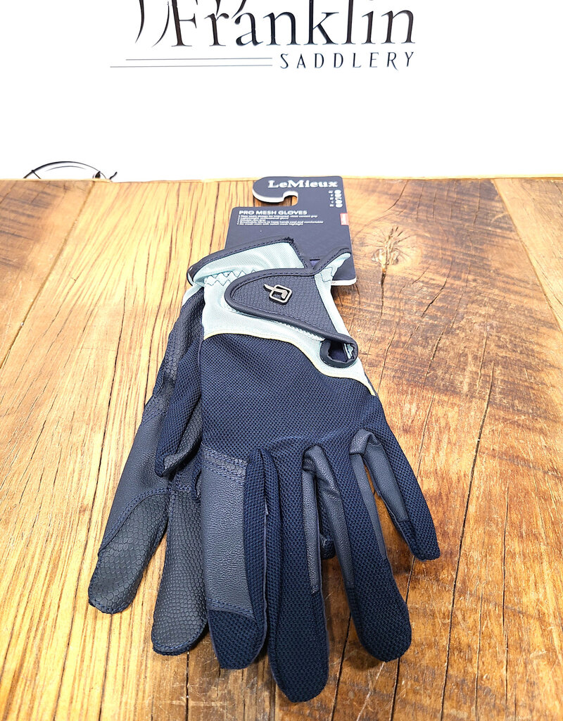LeMieux LeMieux Pro Mesh Glove Navy/Aqua
