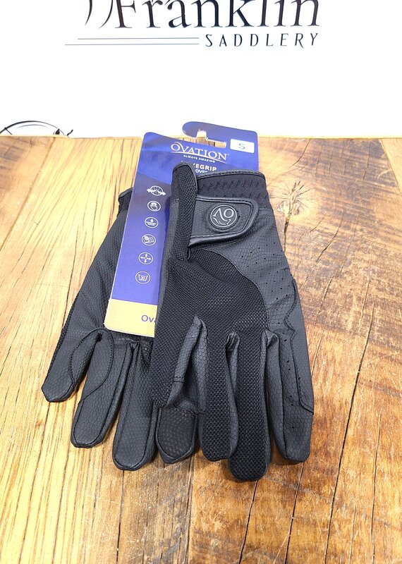 Ovation Ovation Luxe Grip Vented Black Gloves