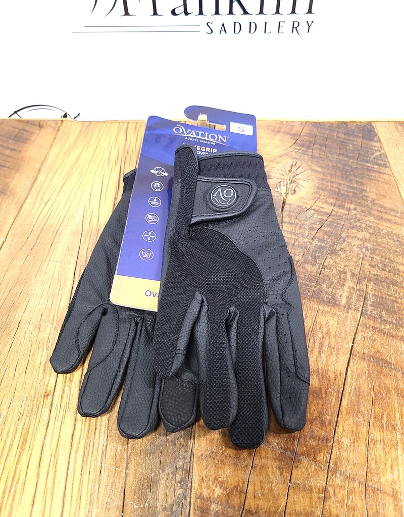 Ovation Ovation Luxe Grip Vented Black Gloves