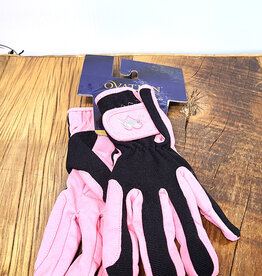 Ovation Ovation Hearts & Horses Gloves Pink/Black