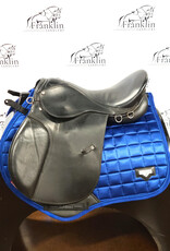 Black All Purpose English Saddle 17" Seat Wide Tree Consignment #815