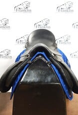 Black All Purpose English Saddle 17" Seat Wide Tree Consignment #815
