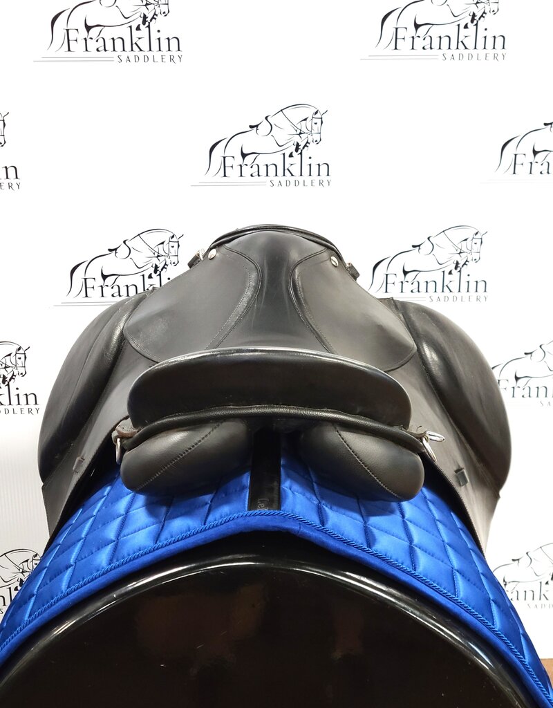 Black All Purpose English Saddle 17" Seat Wide Tree Consignment #815