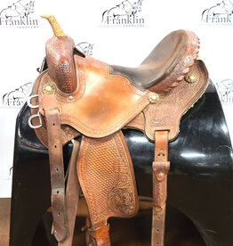 Triple Creek Saddlery  Western Saddle 15" Seat FQHB Consignment #820