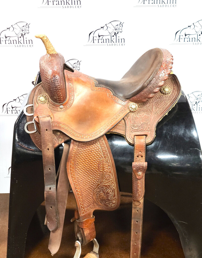 Triple Creek Saddlery  Western Saddle 15" Seat FQHB Consignment #820