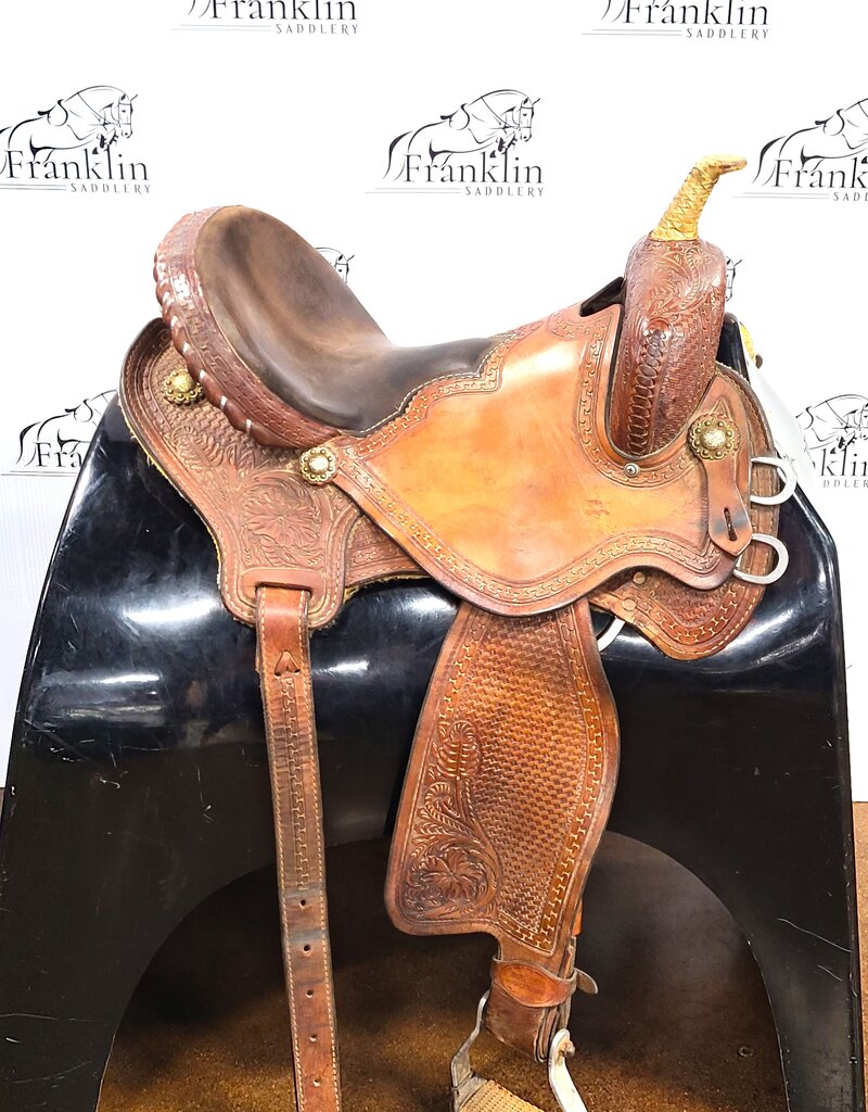 Triple Creek Saddlery  Western Saddle 15" Seat FQHB Consignment #820