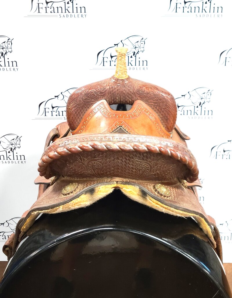 Triple Creek Saddlery  Western Saddle 15" Seat FQHB Consignment #820