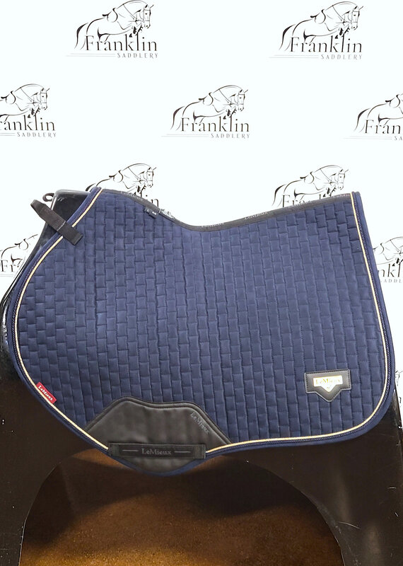 LeMieux LeMieux Puissance Suede Close Contact Saddle Pad Navy