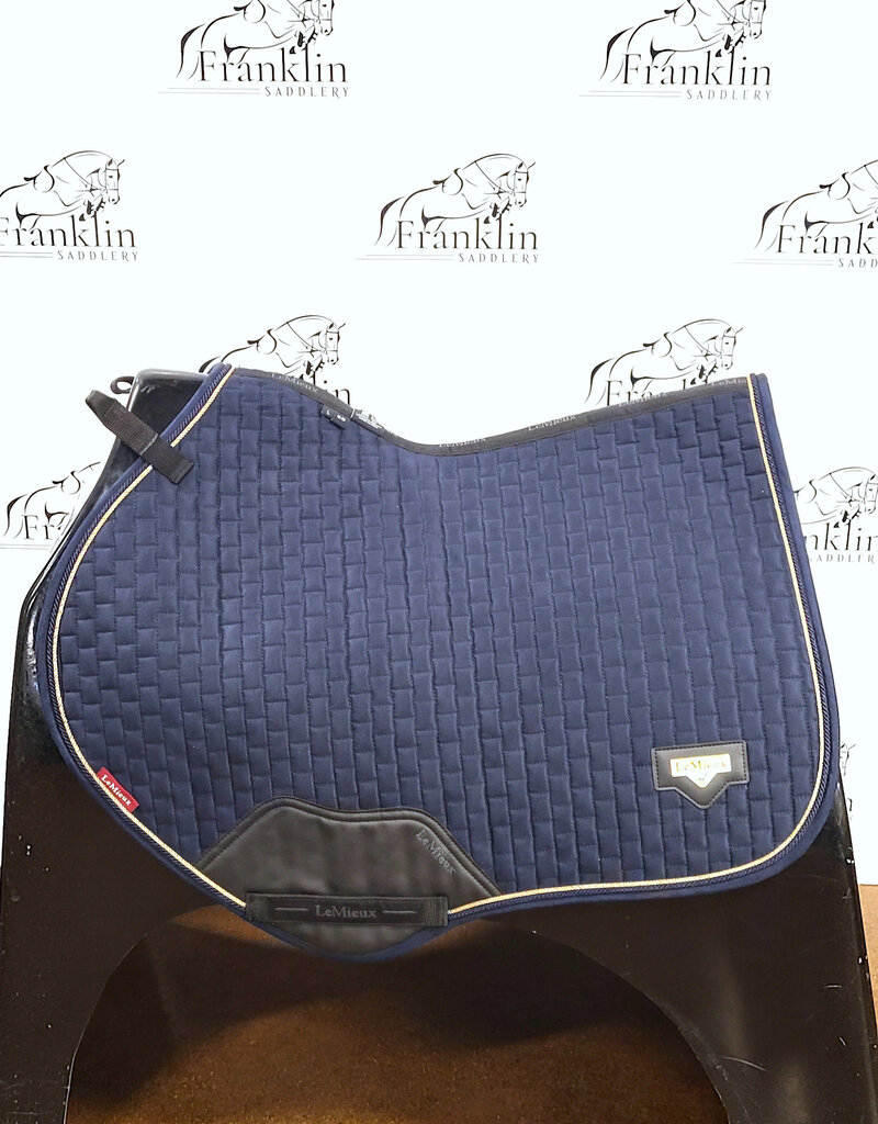 LeMieux LeMieux Puissance Suede Close Contact Saddle Pad Navy