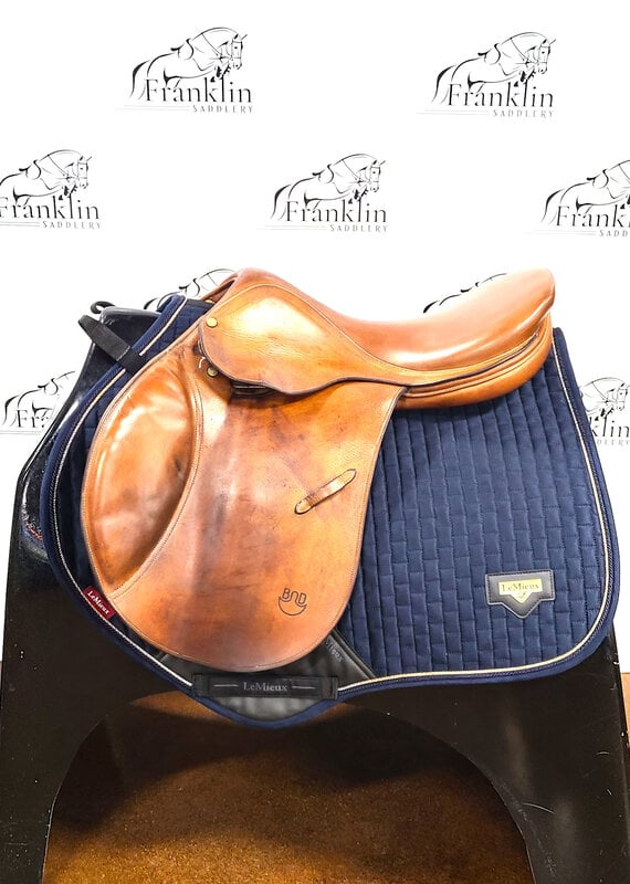 Bruno Delgrange English Saddle 17.5" Seat Consignment #825