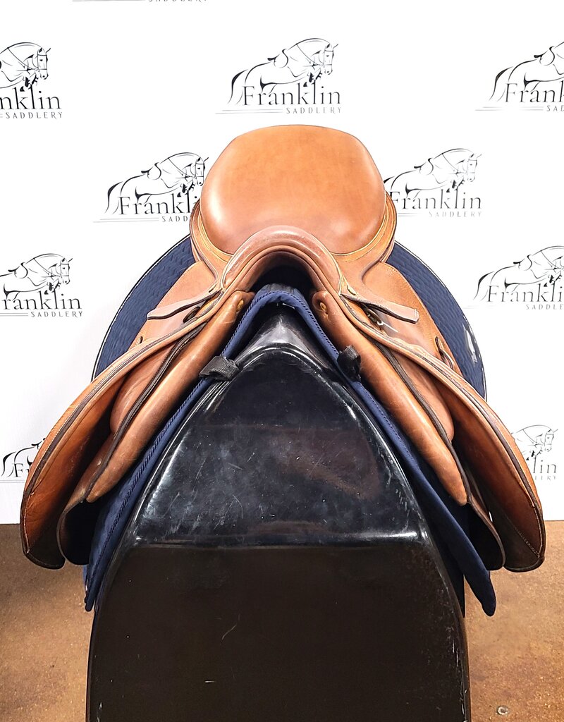 Bruno Delgrange English Saddle 17.5" Seat Consignment #825