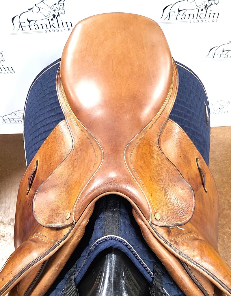 Bruno Delgrange English Saddle 17.5" Seat Consignment #825