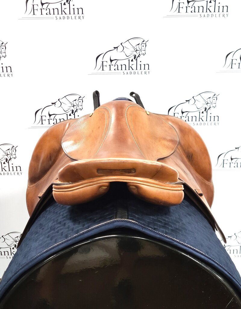 Bruno Delgrange English Saddle 17.5" Seat Consignment #825