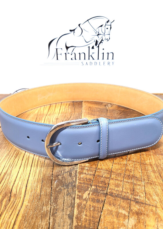 The Tailored Sportsman The Tailored Sportsman In Contrast Belt Sky/Silver