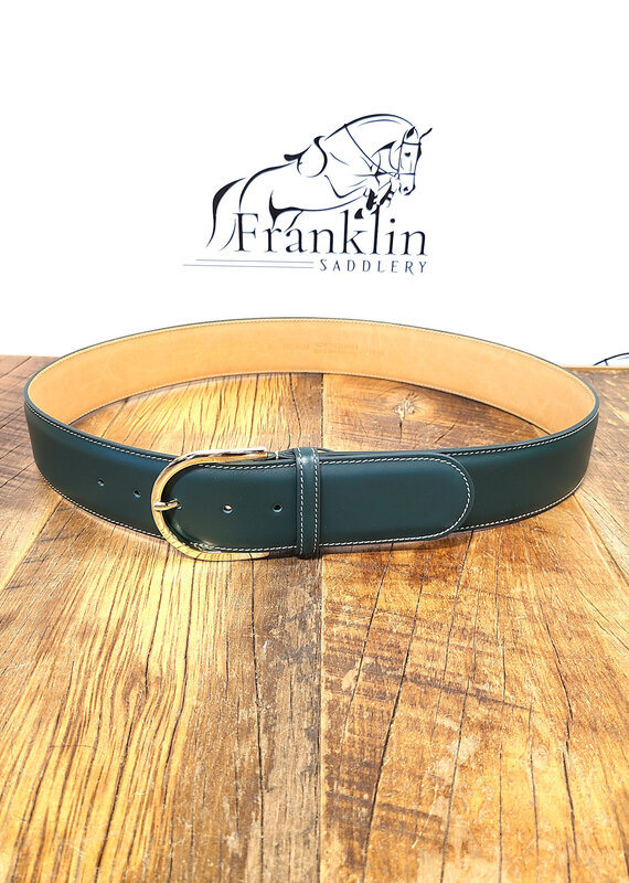 The Tailored Sportsman The Tailored Sportsman In Contrast Belt Hunter Green/Gold
