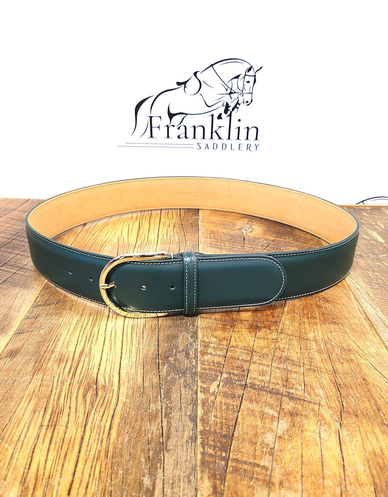 The Tailored Sportsman The Tailored Sportsman In Contrast Belt Hunter Green/Gold
