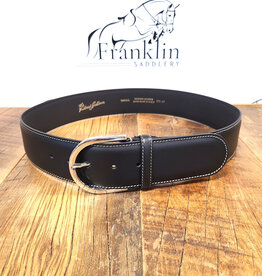 The Tailored Sportsman The Tailored Sportsman In Contrast Belt Black/Silver