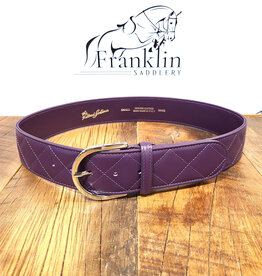 The Tailored Sportsman The Tailored Sportsman Quilted C Belt Grape/Silver
