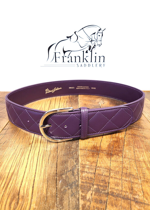 The Tailored Sportsman The Tailored Sportsman Quilted C Belt Grape/Silver
