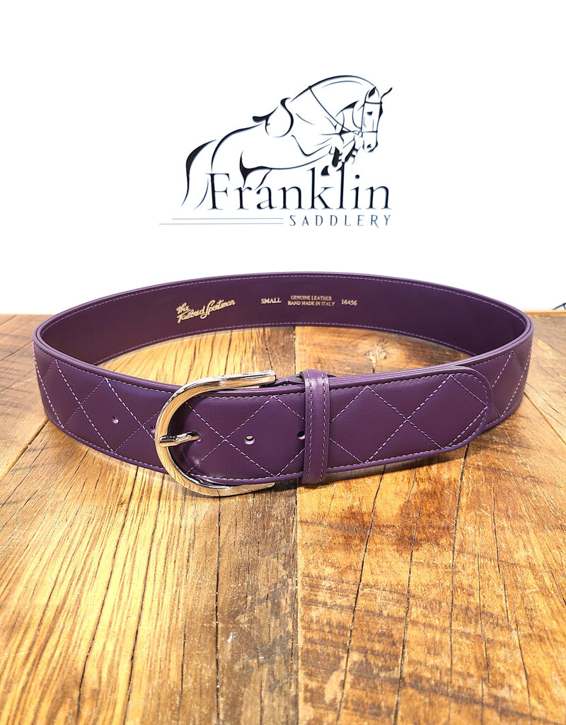 The Tailored Sportsman The Tailored Sportsman Quilted C Belt Grape/Silver