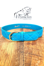 The Tailored Sportsman The Tailored Sportsman Quilted C Belt Turquoise/Gold