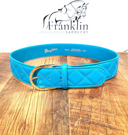 The Tailored Sportsman The Tailored Sportsman Quilted C Belt Turquoise/Gold