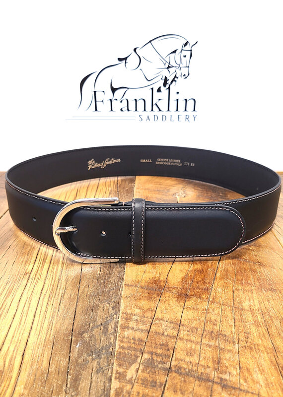 The Tailored Sportsman The Tailored Sportsman In Contrast Belt Black/Pink/Silver