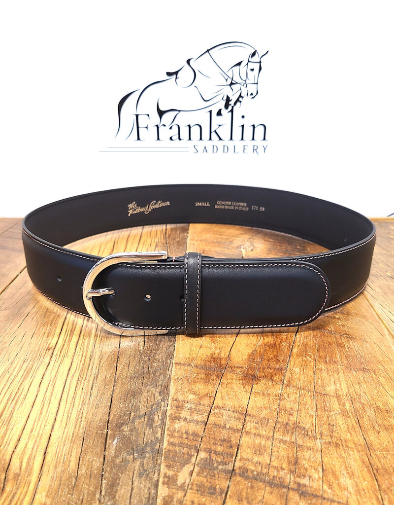 The Tailored Sportsman The Tailored Sportsman In Contrast Belt Black/Pink/Silver