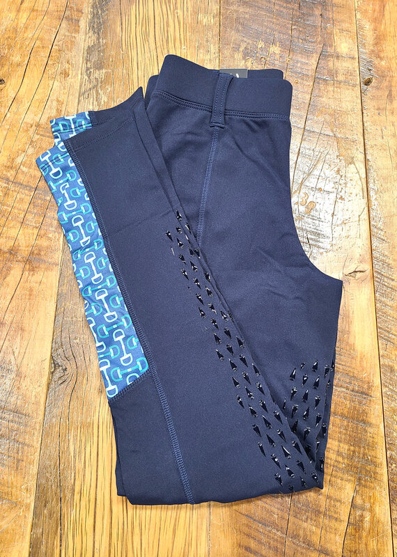Kerrits Kerrits Kids Thermo Tech Full Leg Tight Galaxy Blue/Lapis Bit of Color